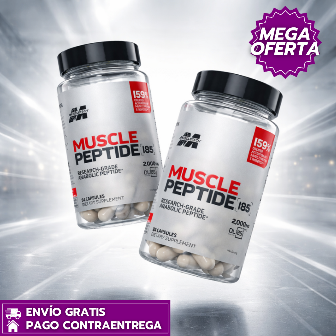 Muscle Peptide™: Potencia el crecimiento muscular y la fuerza con máxima activación proteica.