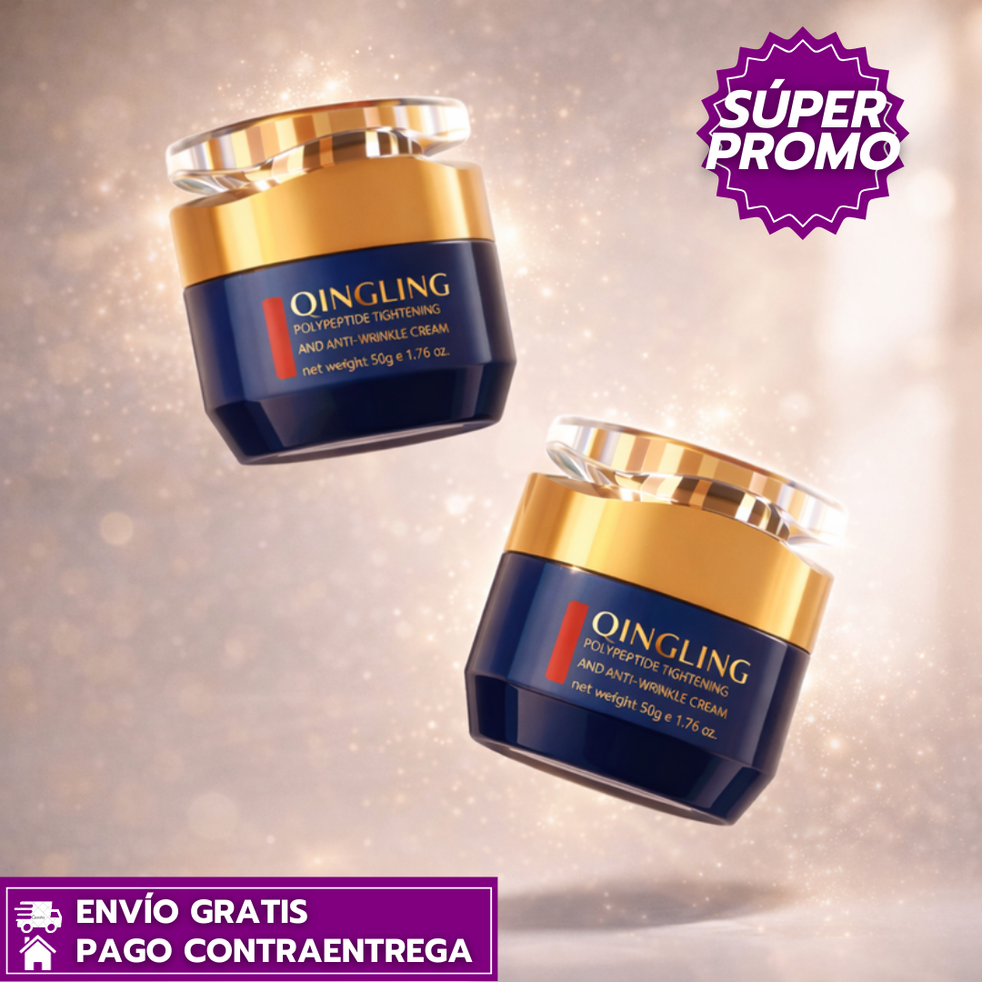 Oferta Especial 2x1: QINGLING™ Crema Facial que Rejuvenece la Piel, Reduce Arrugas y Mejora la Elasticidad Mientras Duermes