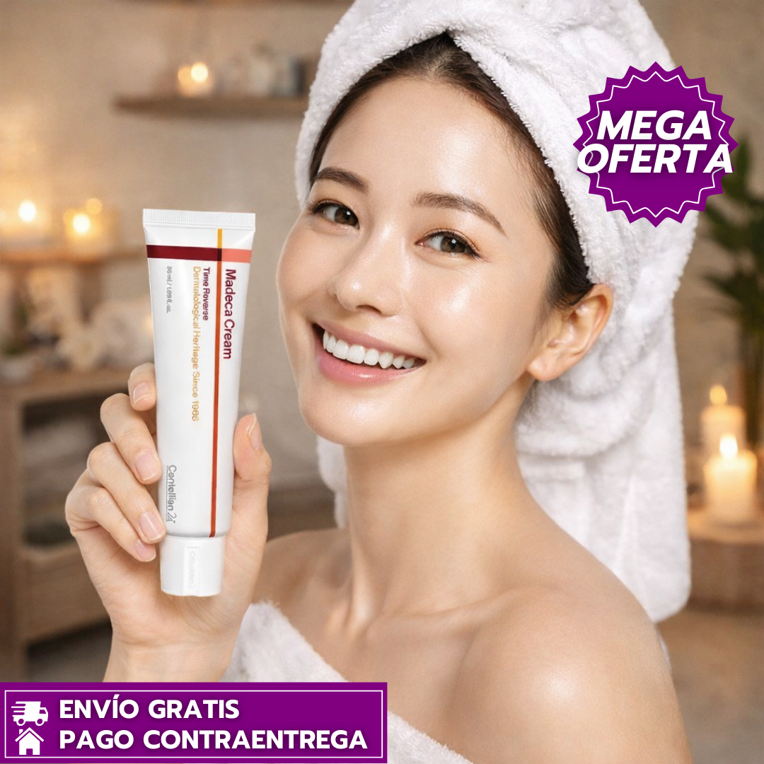 Madeca Cream™: Crema Antiedad con Centella Asiática que Hidrata, Reafirma y Suaviza