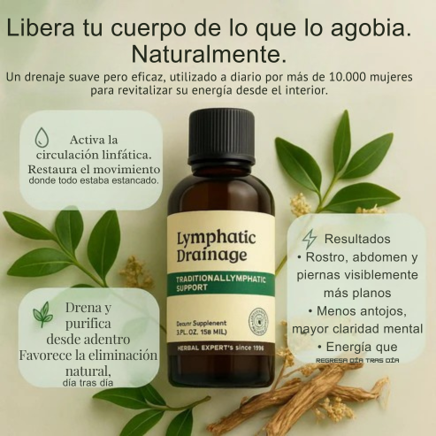 ¡Drena, depura y renueva tu cuerpo! Nature’s Sunshine™ Apoyo Linfático