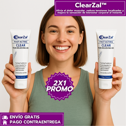Oferta Especial 2x1: ClearZal™ Refresca, Calma y Alivia Molestias Musculares en Minutos