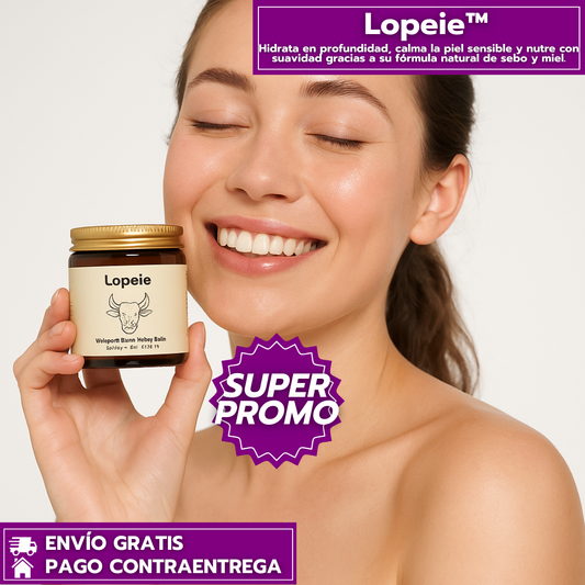 Lopeie™: Bálsamo Natural de Sebo y Miel para Hidratar, Suavizar y Nutrir la Piel✨