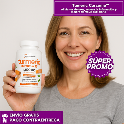 Tumeric Curcuma™ Alivio Natural para Artritis, Inflamación y Dolor Articular