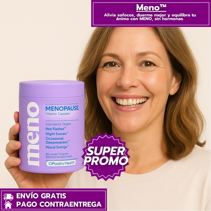 Meno™: Bienestar Diario y Natural para Mujeres en la Menopausia