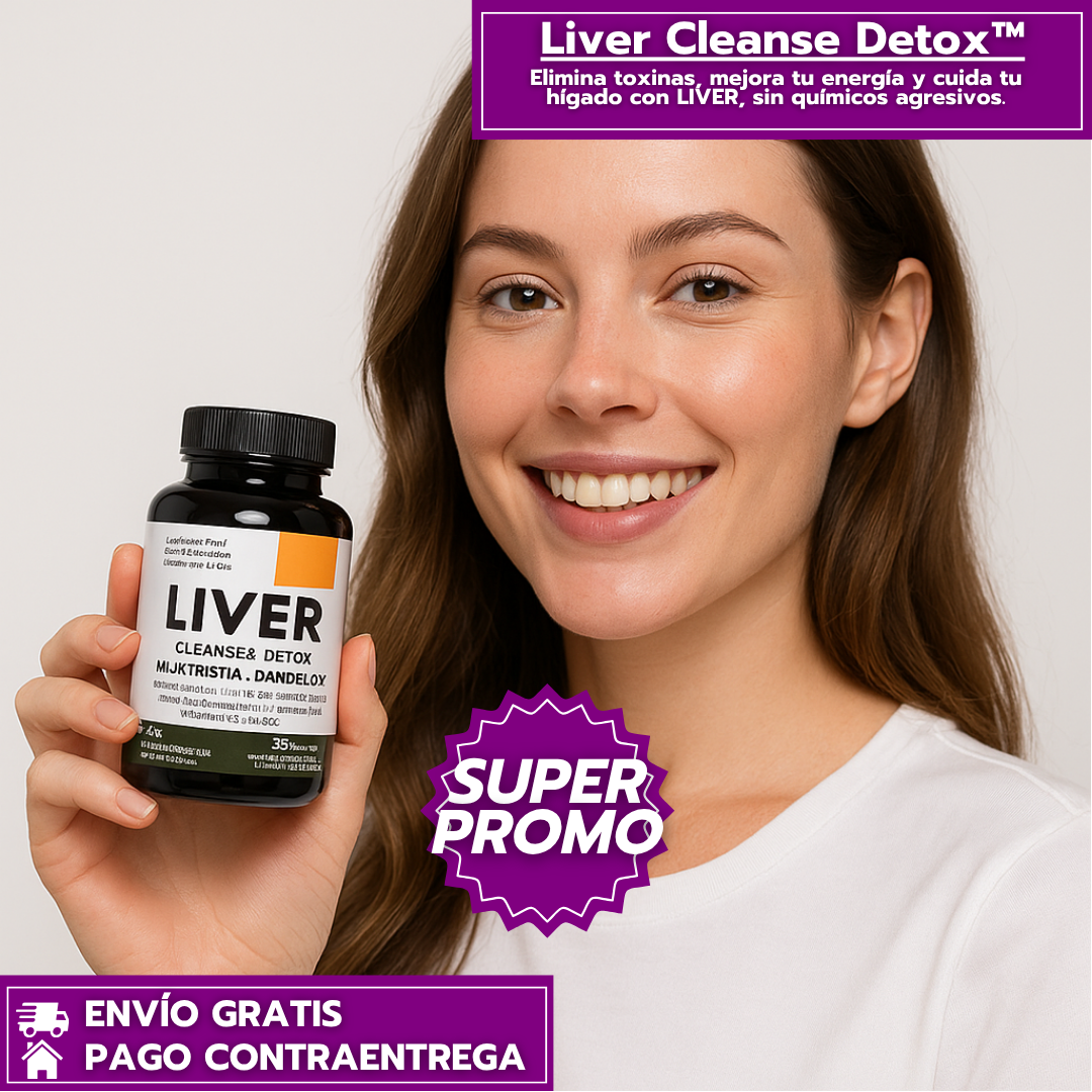 Liver Cleanse Detox™: Cápsulas Naturales para Desintoxicar el Hígado y Mejorar el Bienestar