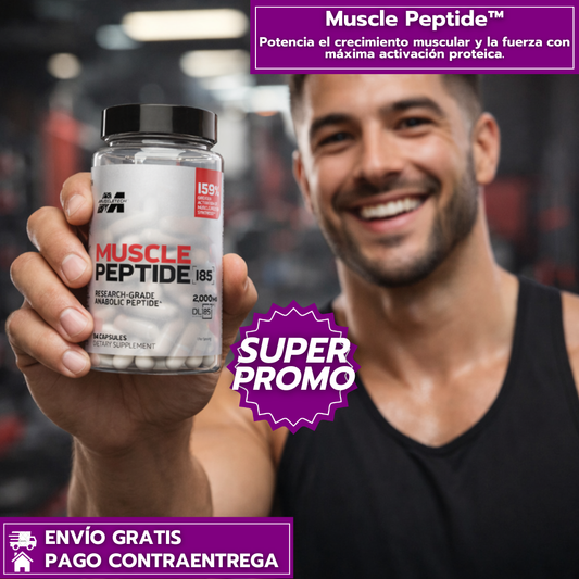 Muscle Peptide™: Potencia el crecimiento muscular y la fuerza con máxima activación proteica.