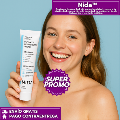 Nida™: Nutrición Anti-Edad que Reafirma, Hidrata y Revive la Piel al Instante