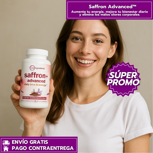 Saffron Advanced™: Fórmula de Azafrán y Adaptógenos para Energía, Ánimo y Equilibrio Diario