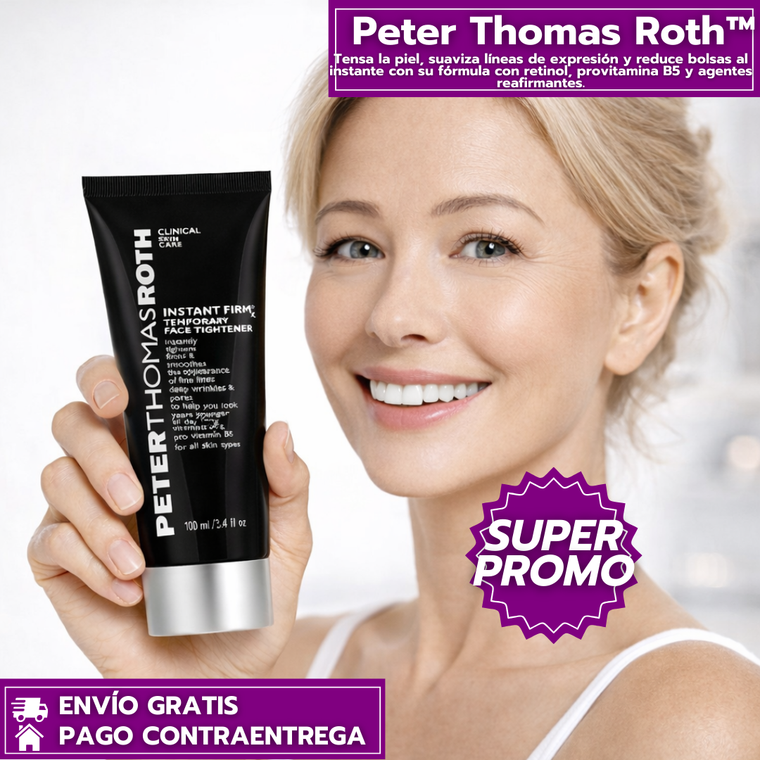 Peter Thomas Roth™: Tensor Facial Instantáneo que Reafirma, Suaviza Arrugas y Reduce Bolsas