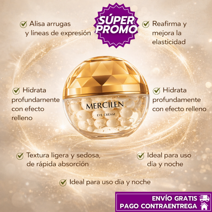 Oferta Especial 2x1: Mercilen EyeLift™ Contorno de ojos antiarrugas que reafirma, alisa e ilumina tu mirada.
