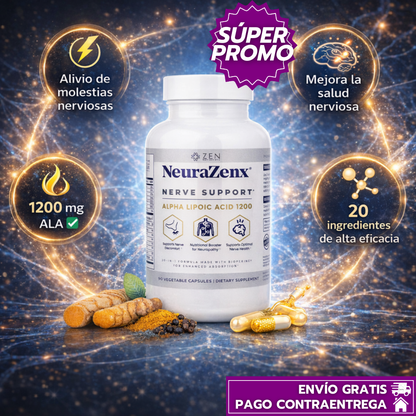 Neurazenx™: Apoya la salud nerviosa y ayuda a reducir molestias para un mayor bienestar