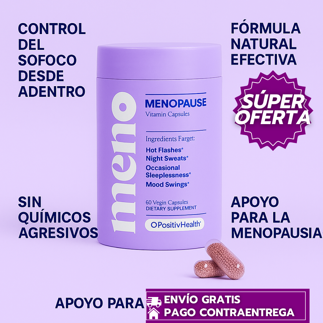 Meno™: Bienestar Diario y Natural para Mujeres en la Menopausia
