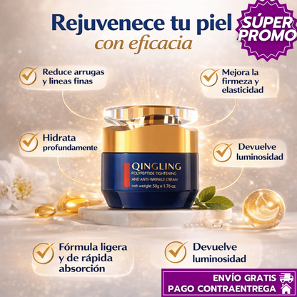 Oferta Especial 2x1: QINGLING™ Crema Facial que Rejuvenece la Piel, Reduce Arrugas y Mejora la Elasticidad Mientras Duermes