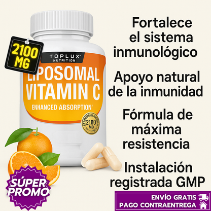 Liposomal Vitamina C™: Alta Absorción para Inmunidad y Colágeno