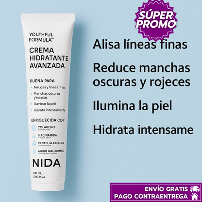 Nida™: Nutrición Anti-Edad que Reafirma, Hidrata y Revive la Piel al Instante
