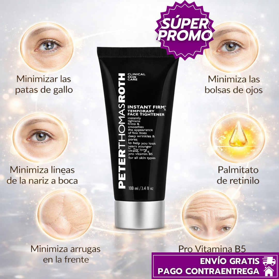 Peter Thomas Roth™: Tensor Facial Instantáneo que Reafirma, Suaviza Arrugas y Reduce Bolsas
