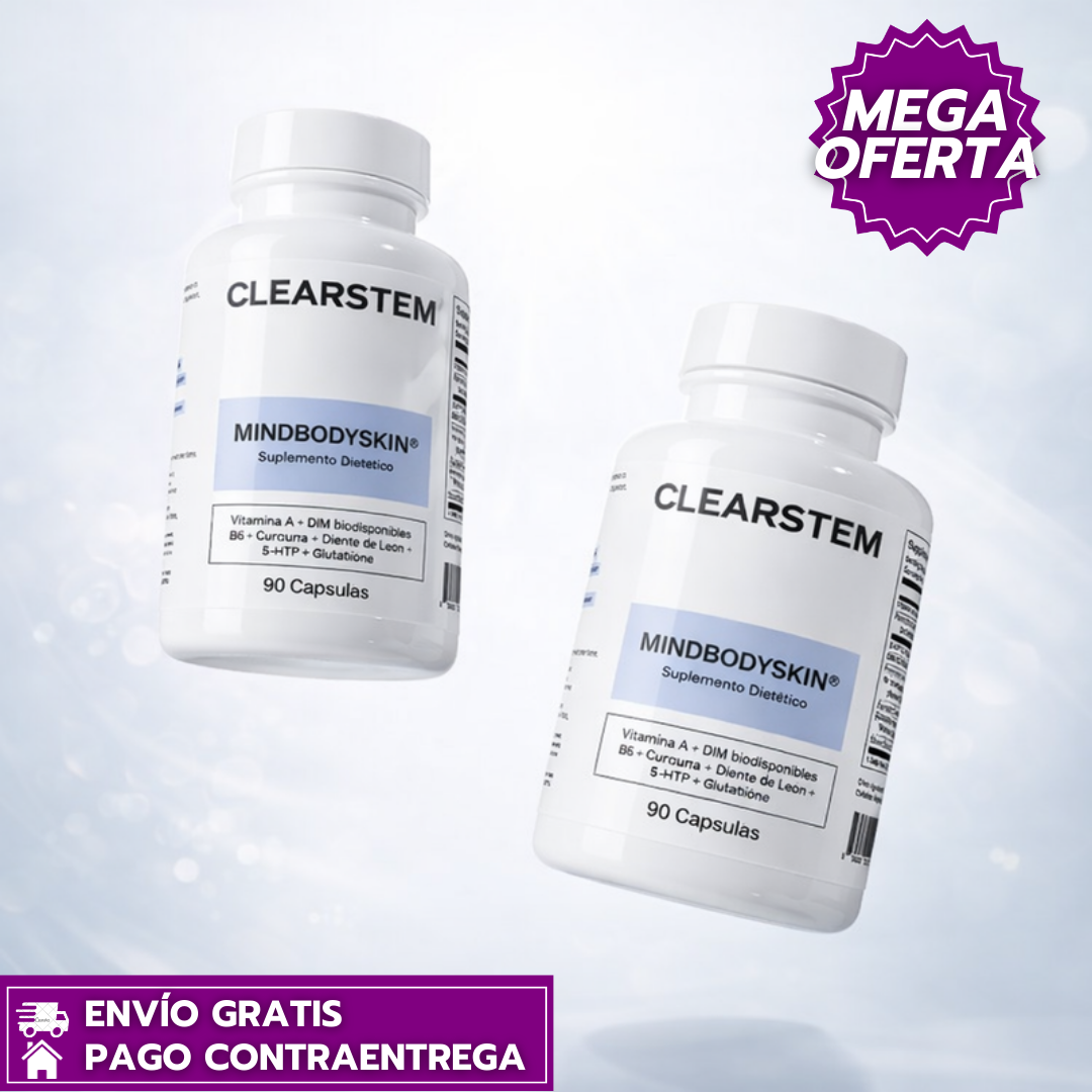 Clearstem™: Cápsulas que Equilibra las Hormonas, Reduce el Acné y Mejora la Salud Digestiva y Hepática.