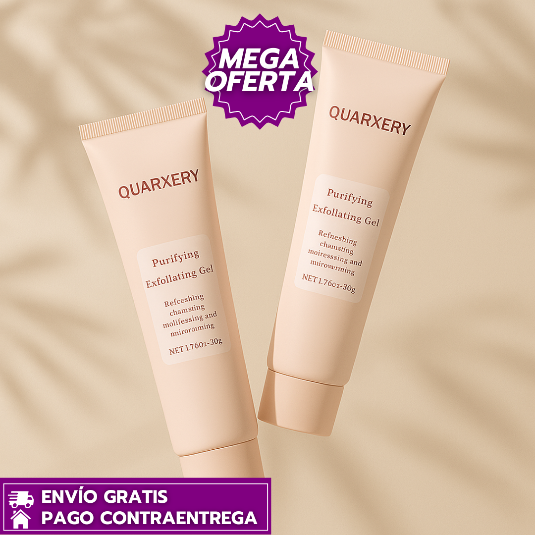 Oferta Especial 2x1: Quarxery™ – Gel Exfoliante Suave para Poros Limpios, Piel Hidratada y Radiante