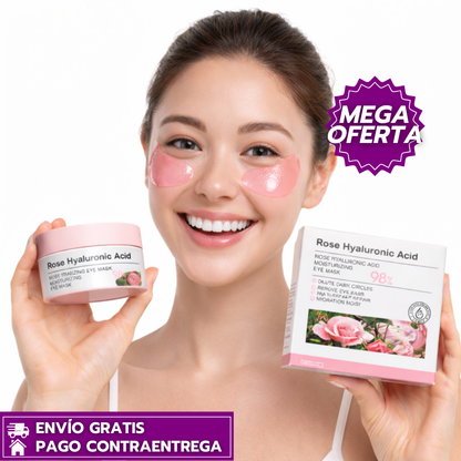 Oferta Especial 2x1 Bioaqua Rose Hyaluronic™: Hidratación y Frescura para Ojos Cansados