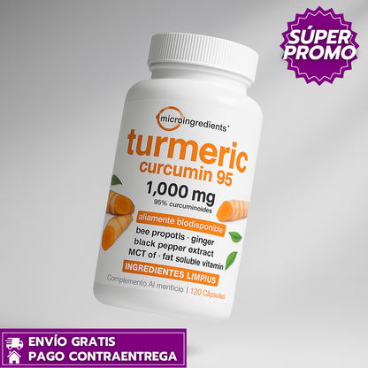 Tumeric Curcuma™ Alivio Natural para Artritis, Inflamación y Dolor Articular