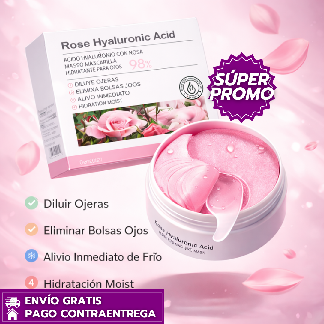Oferta Especial 2x1 Bioaqua Rose Hyaluronic™: Hidratación y Frescura para Ojos Cansados