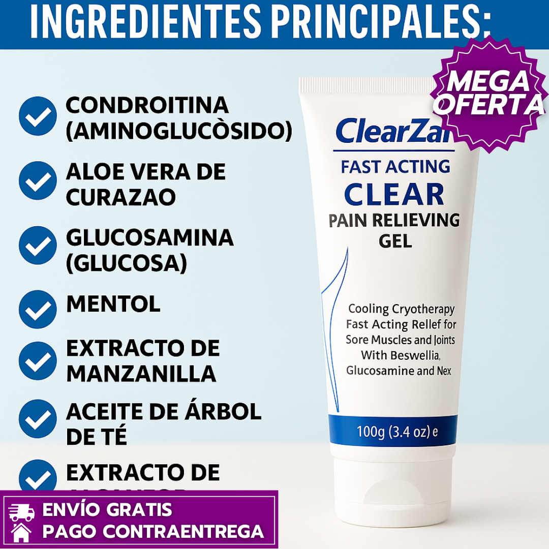 Oferta Especial 2x1: ClearZal™ Refresca, Calma y Alivia Molestias Musculares en Minutos
