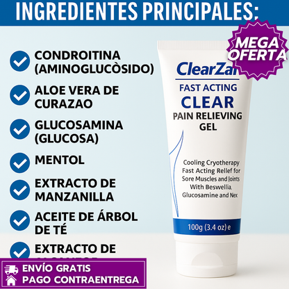 Oferta Especial 2x1: ClearZal™ Refresca, Calma y Alivia Molestias Musculares en Minutos