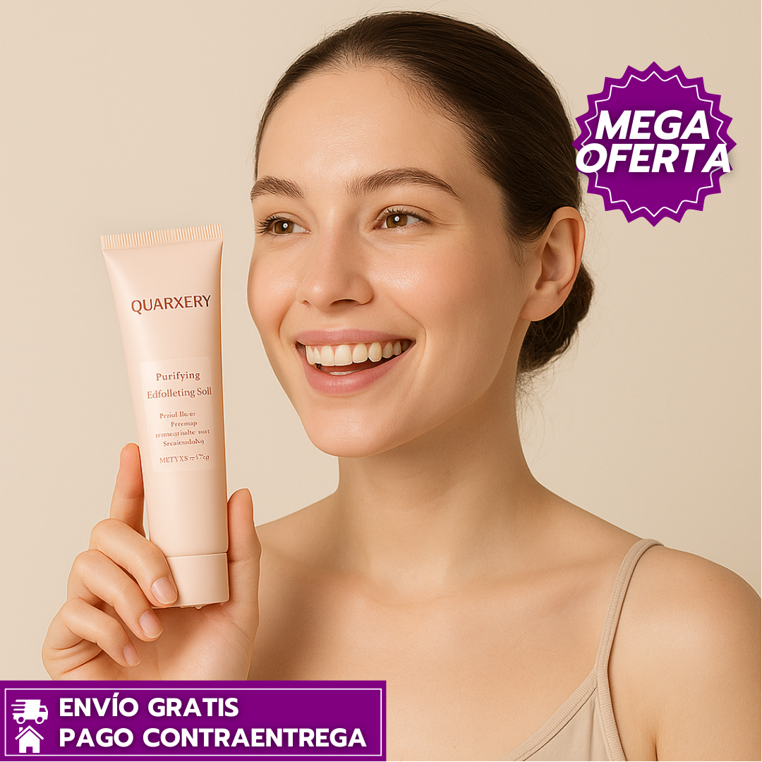 Oferta Especial 2x1: Quarxery™ – Gel Exfoliante Suave para Poros Limpios, Piel Hidratada y Radiante