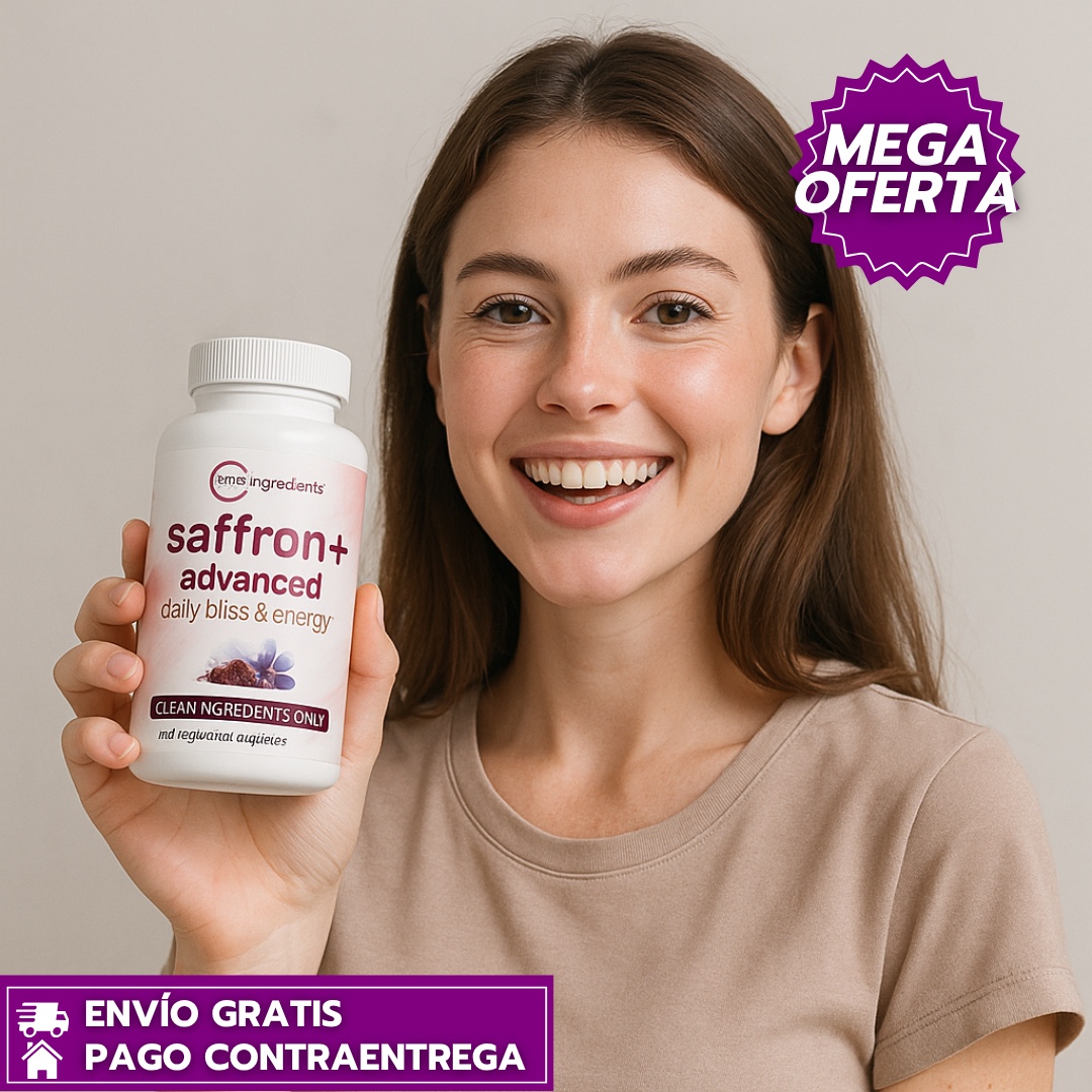 Saffron Advanced™: Fórmula de Azafrán y Adaptógenos para Energía, Ánimo y Equilibrio Diario