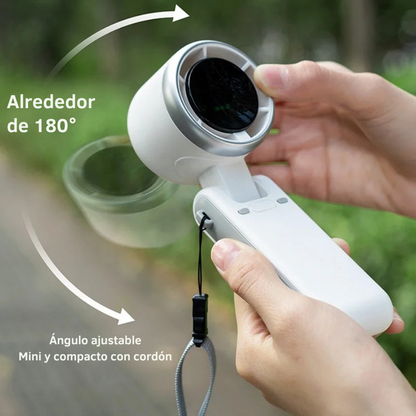 Ventilador turbo portatil de mano TurboCooler™ con 5 velocidades