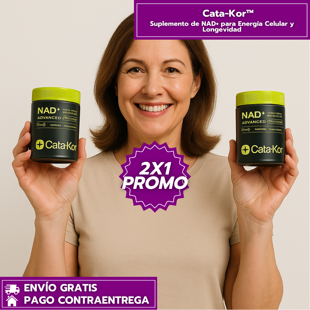 Oferta Especial 2x1 Cata-Kor™ -Suplemento de NAD+ Mejora la Energía Celular y Longevidad