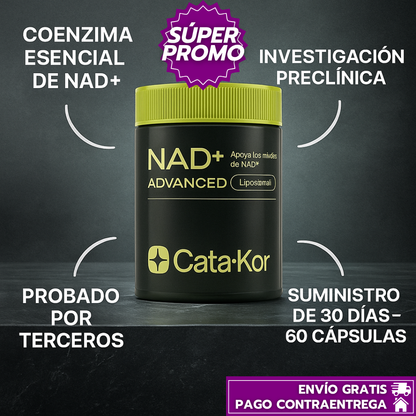 Oferta Especial 2x1 Cata-Kor™ -Suplemento de NAD+ Mejora la Energía Celular y Longevidad