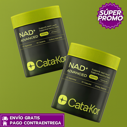 Oferta Especial 2x1 Cata-Kor™ -Suplemento de NAD+ Mejora la Energía Celular y Longevidad