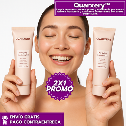 Oferta Especial 2x1: Quarxery™ – Gel Exfoliante Suave para Poros Limpios, Piel Hidratada y Radiante