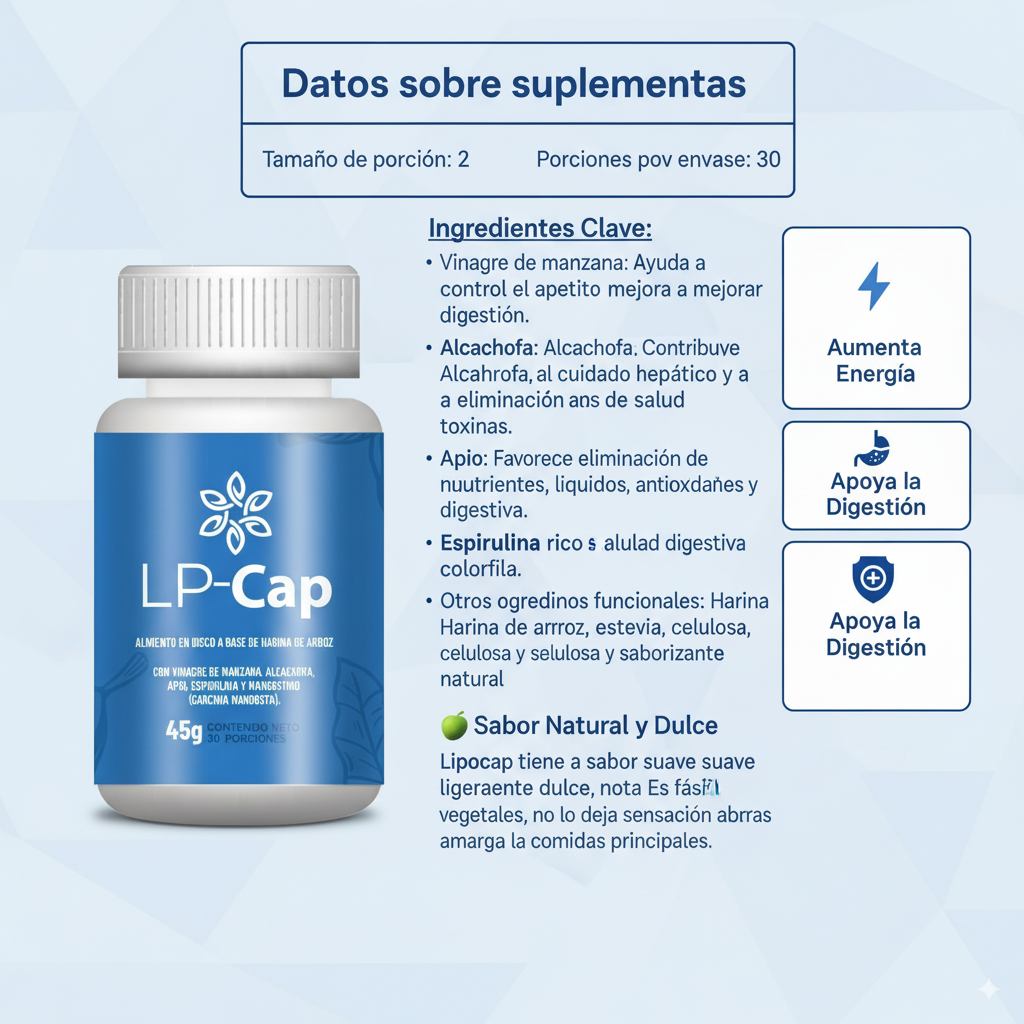 LipoCap Boost™ 🔥 Quema grasa y controla tu apetito cada día