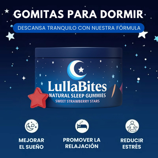 LullaBites™: Gomitas Naturales para Dormir Mejor, Reducir el Estrés y Despertar Renovado