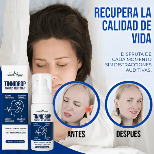 Tinnidrop Spray Limpiador De Oido 🔊 ¡Elimina los molestos zumbidos y limpia tus oídos al instante!