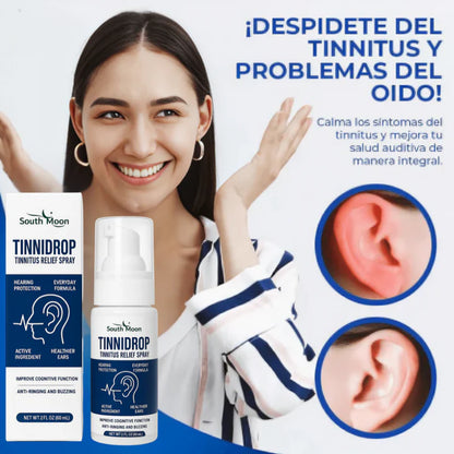 Tinnidrop Spray Limpiador De Oido 🔊 ¡Elimina los molestos zumbidos y limpia tus oídos al instante!