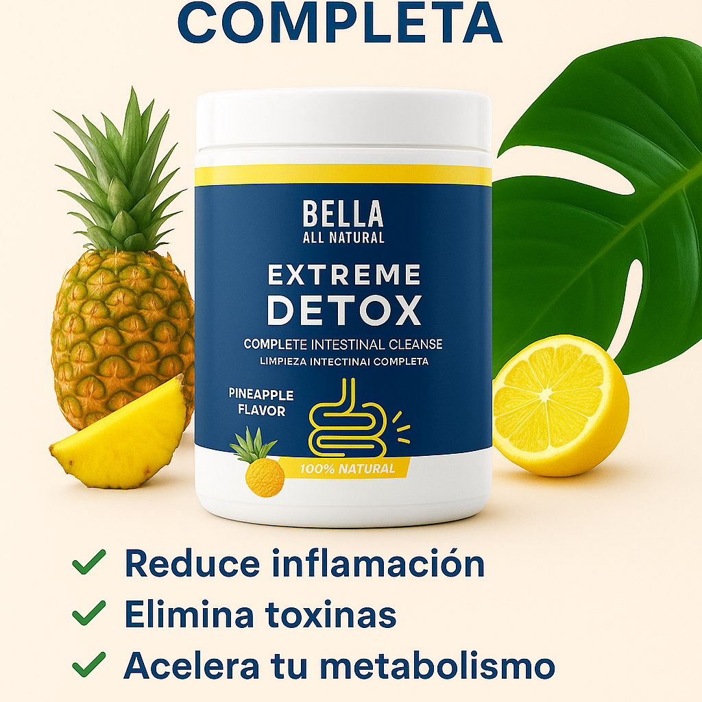 ¡Elimina toxinas, desinflama tu abdomen y recupera tu energía natural! Extreme Detox™