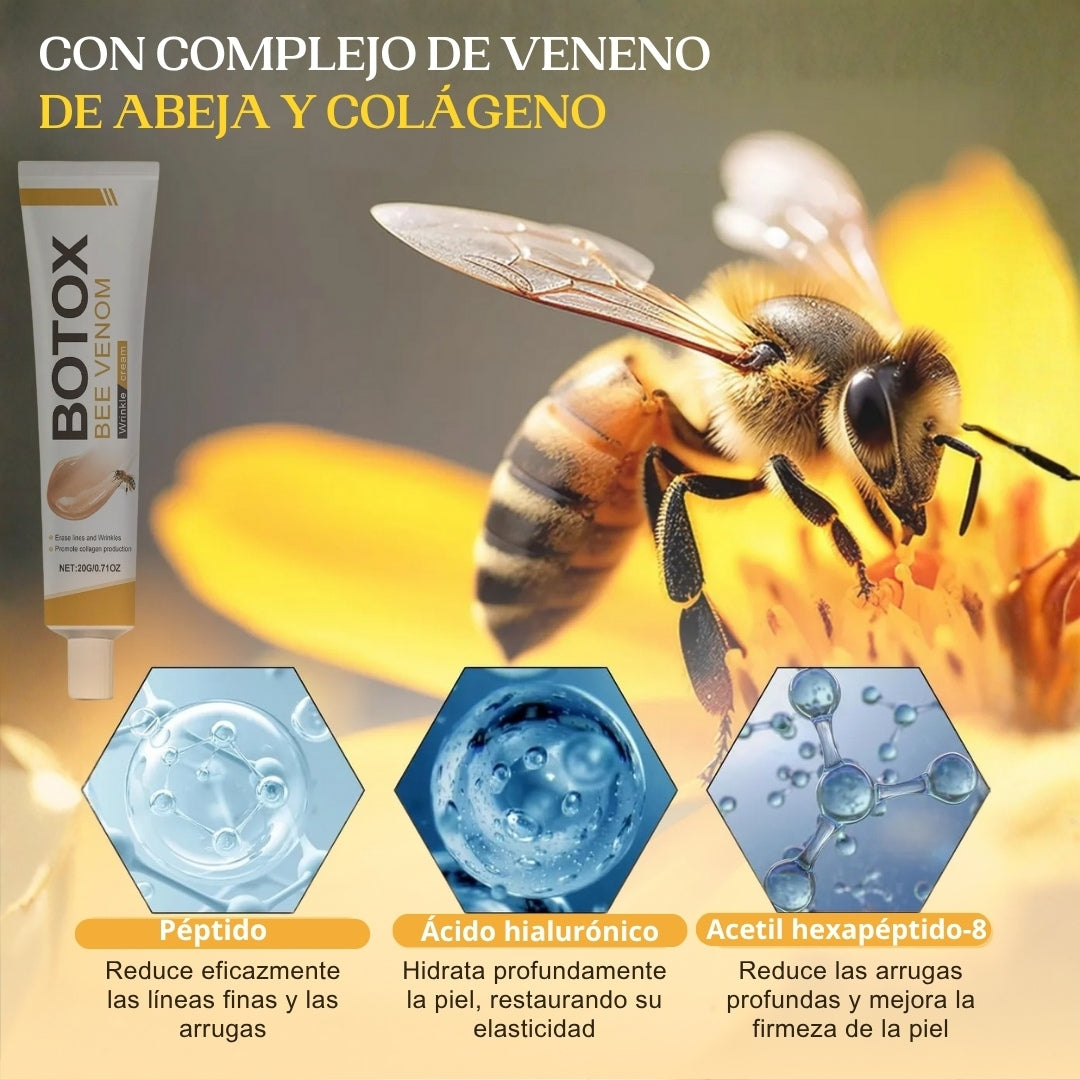 Botox Beevenom™: Crema con Veneno de Abeja que Suaviza Arrugas y Rejuvenece la Piel