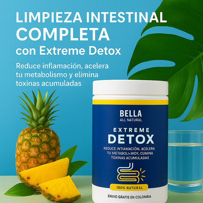 ¡Elimina toxinas, desinflama tu abdomen y recupera tu energía natural! Extreme Detox™